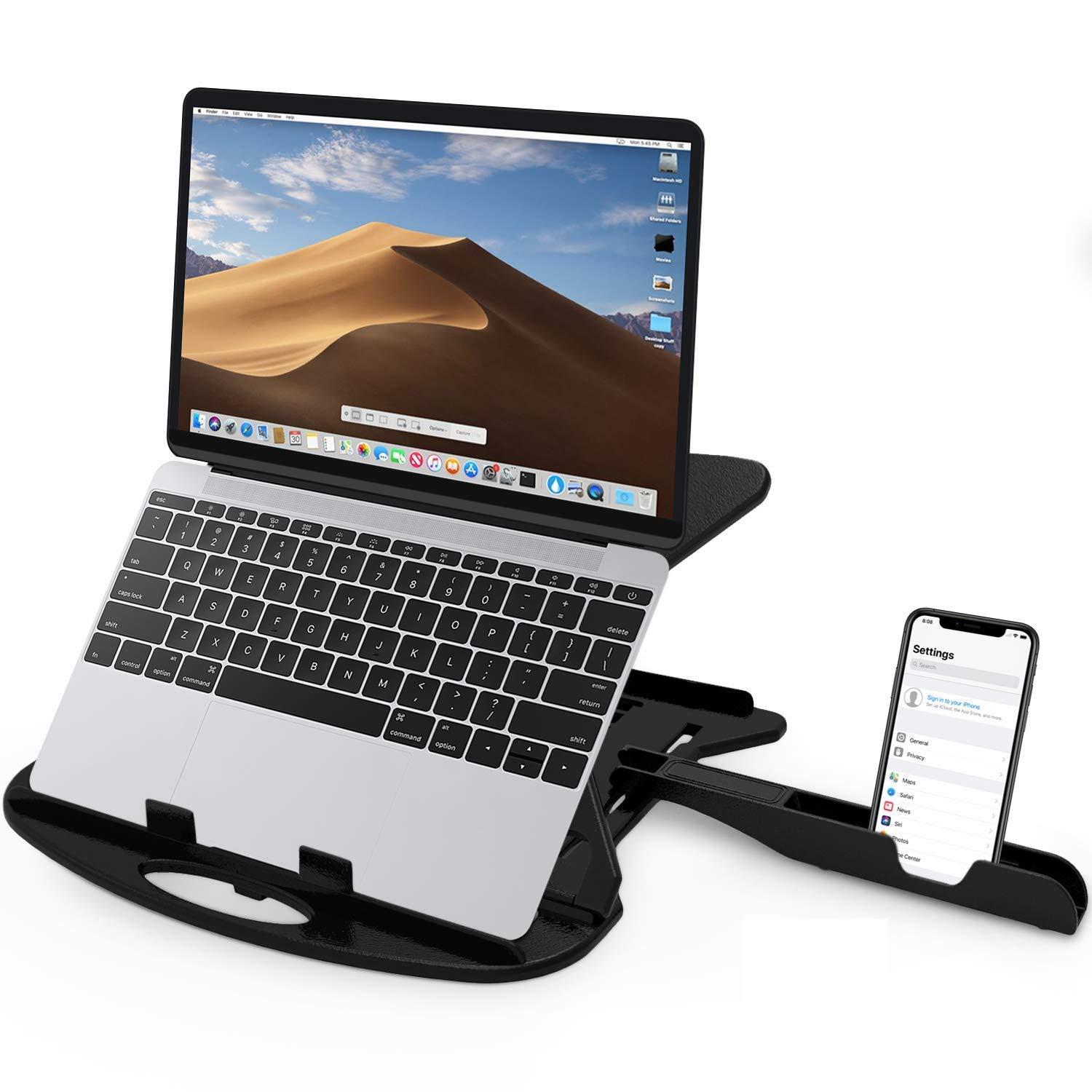 STRIFF Adjustable Laptop Tabletop Stand Patented Riser Ventil…