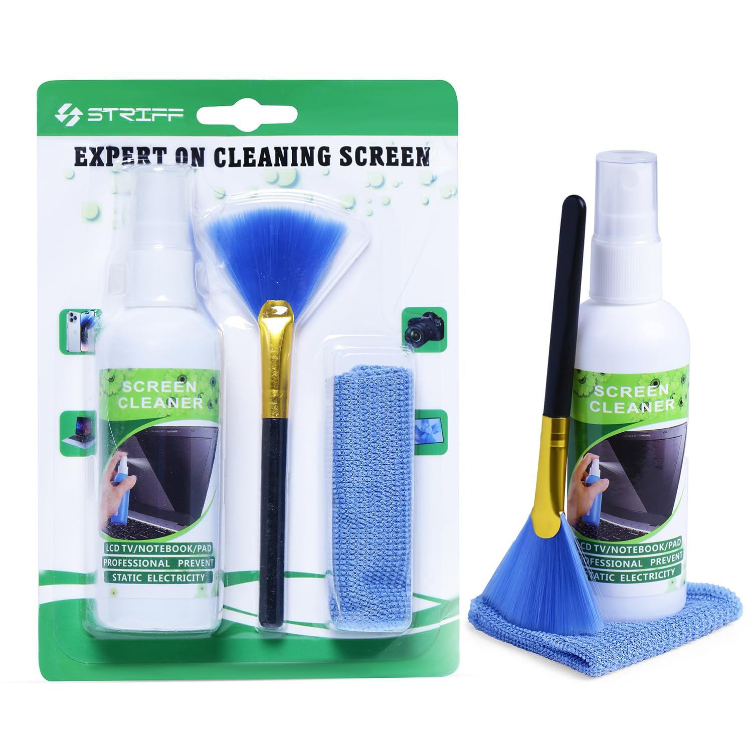 STRIFF 3 in 1 Cleaning Set for Screen, PC, Laptops, Monitors,…